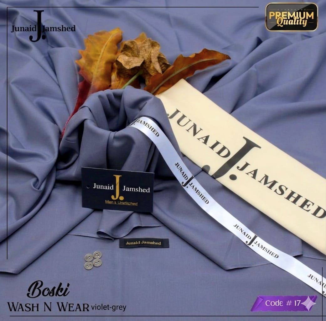J. Junaid Jamshed Voilet Grey