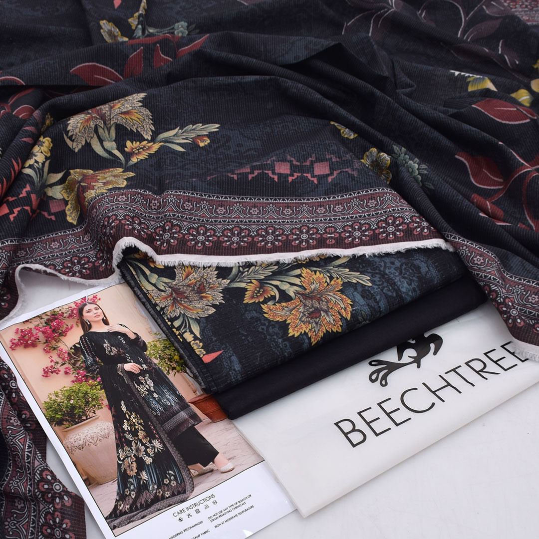 Beectree Digital Printed Chamki Lawn 3 Piece Suit – Elegant Summer Unstitched Dress 2026