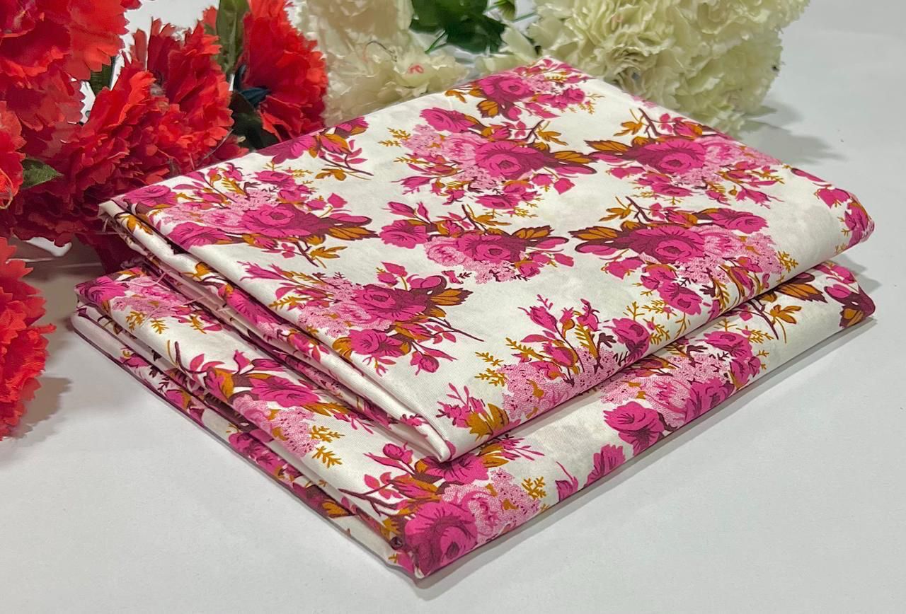 Ladies 2-Piece – Micro Polo Cotton with Floral Print | D-081