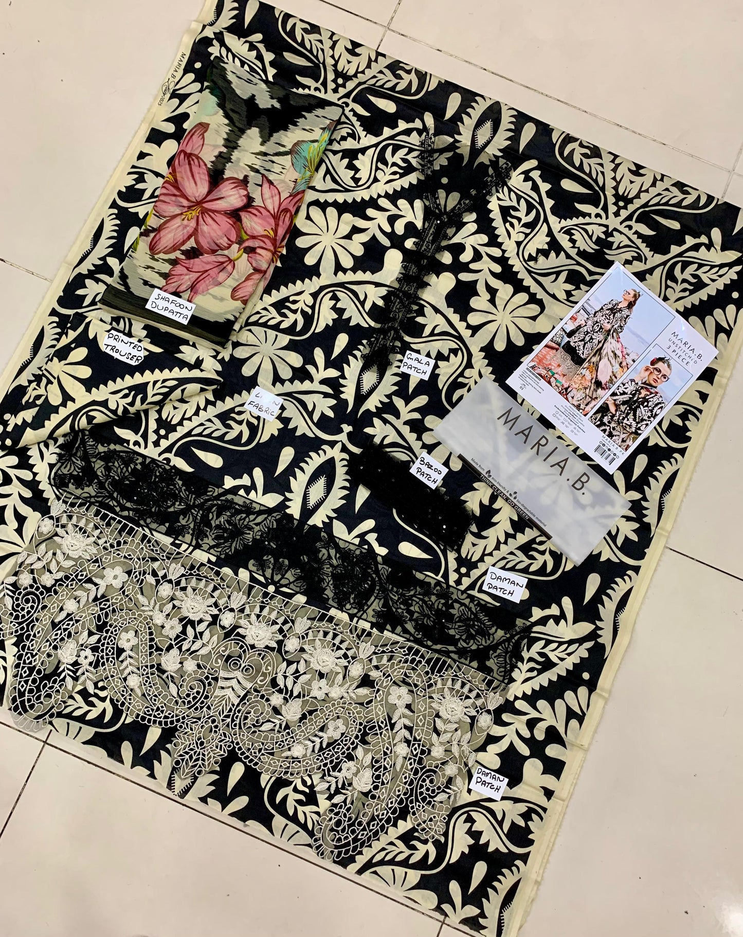 Maria B Lawn Hit Code With Patches