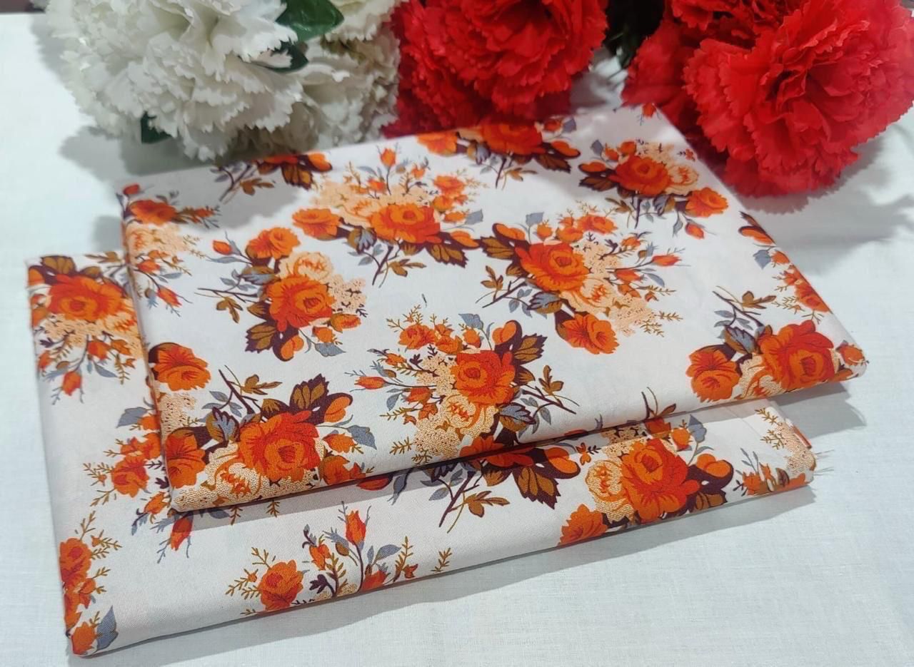 Ladies 2-Piece – Micro Polo Cotton with Floral Print | D-031