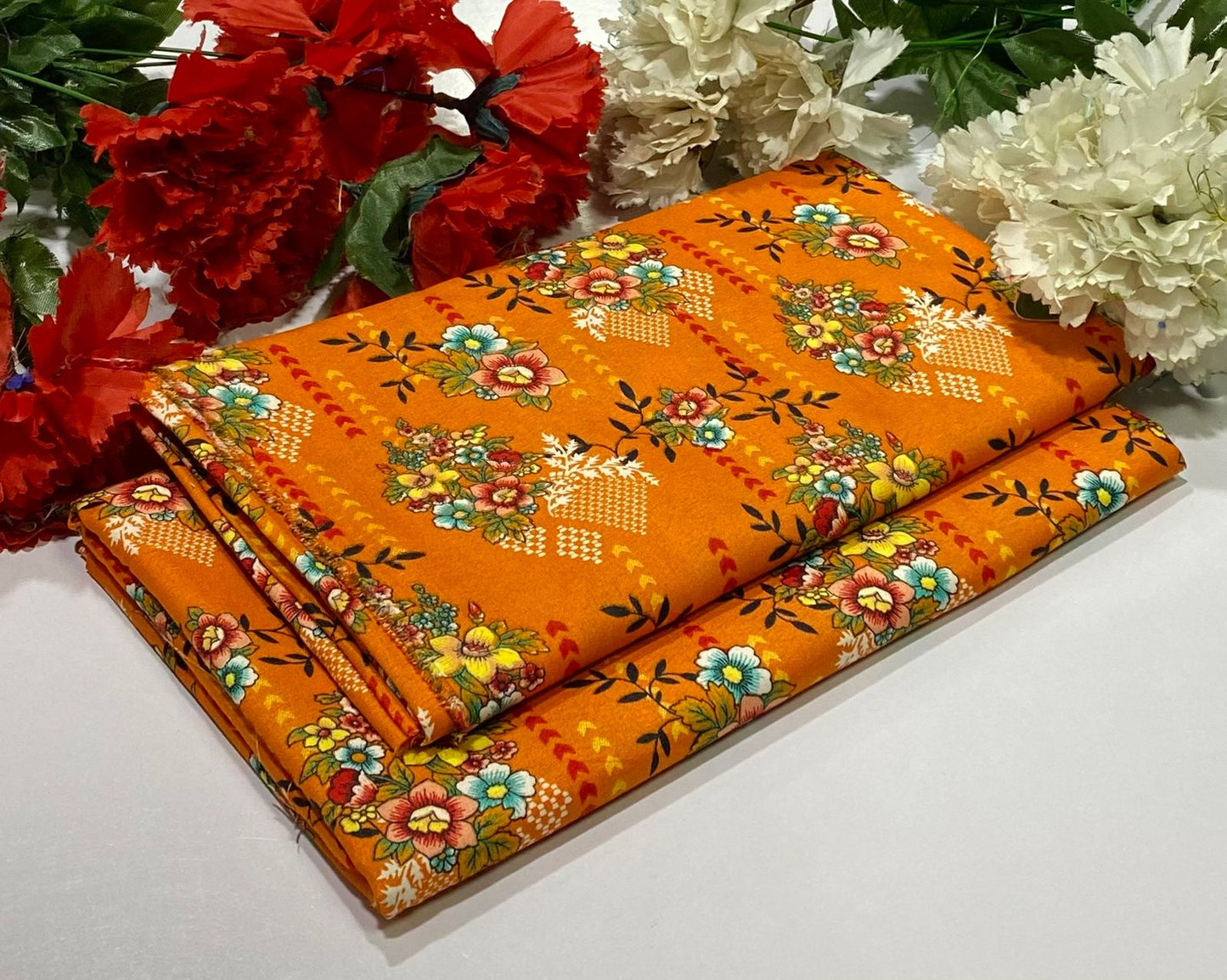 Ladies 2-Piece – Micro Polo Cotton with Floral Print | D-053