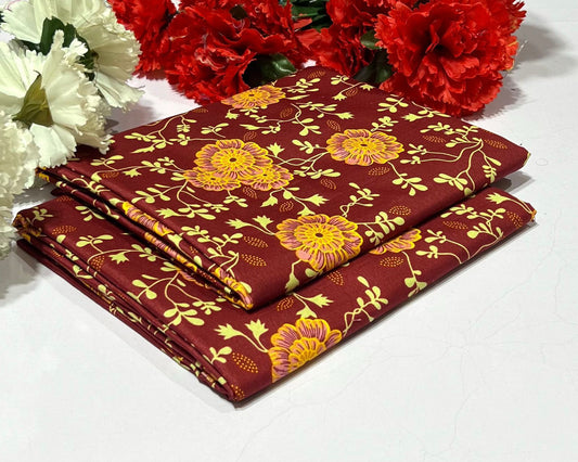 Ladies 2-Piece – Micro Polo Cotton with Floral Print | D-108