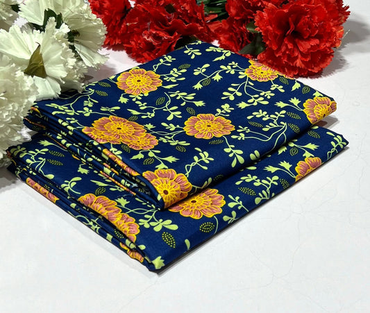 Ladies 2-Piece – Micro Polo Cotton with Floral Print | D-109