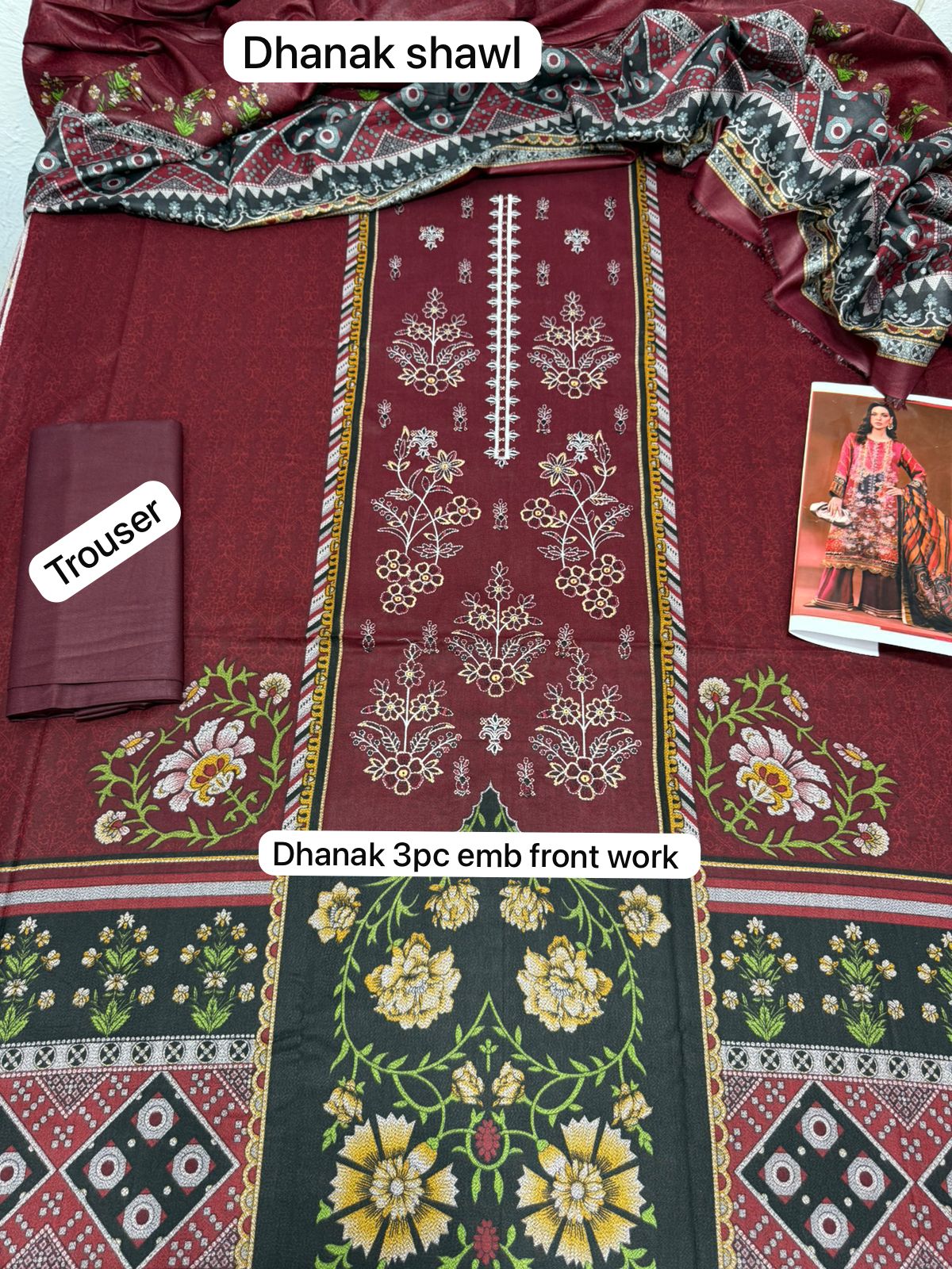 Maria b. &nbsp;Tawakal &nbsp;narmin MOST DEMANDING EDITION 03PCS UNSTITCHED SUIT