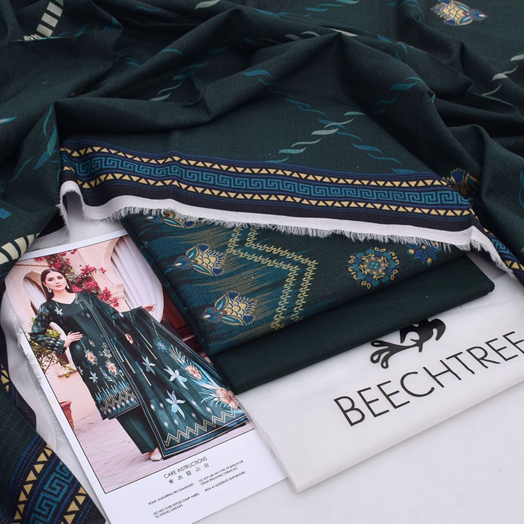 Beectree Digital Printed Chamki Lawn 3 Piece Suit – Elegant Summer Unstitched Dress 2026