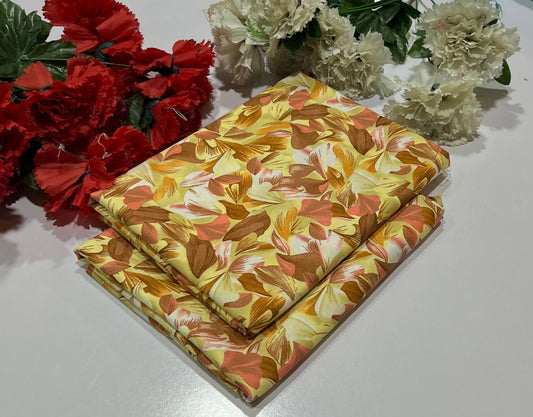 Ladies 2-Piece – Micro Polo Cotton with Floral Print | D-05