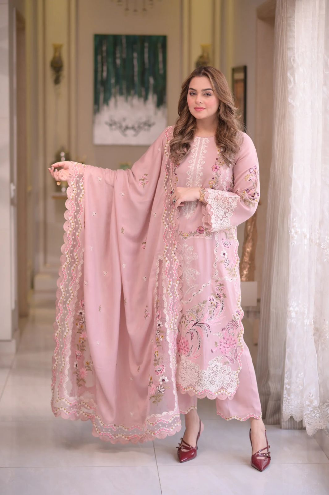 🌻 SUNDAR COLLECTION – SUMMER CASUAL COLLECTION 🌻  ALHAMDULILLAH – ANEELAS 3PC SUIT Code: 7316 | Premium Summer Arrival
