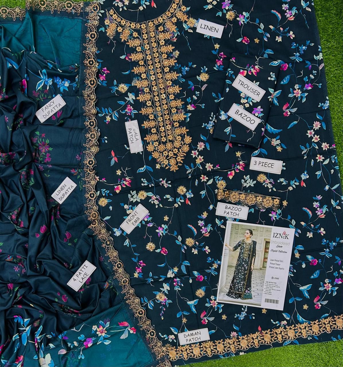 iznik MOST DEMANDING EDITION  03PCS UNSTITCHED SUIT