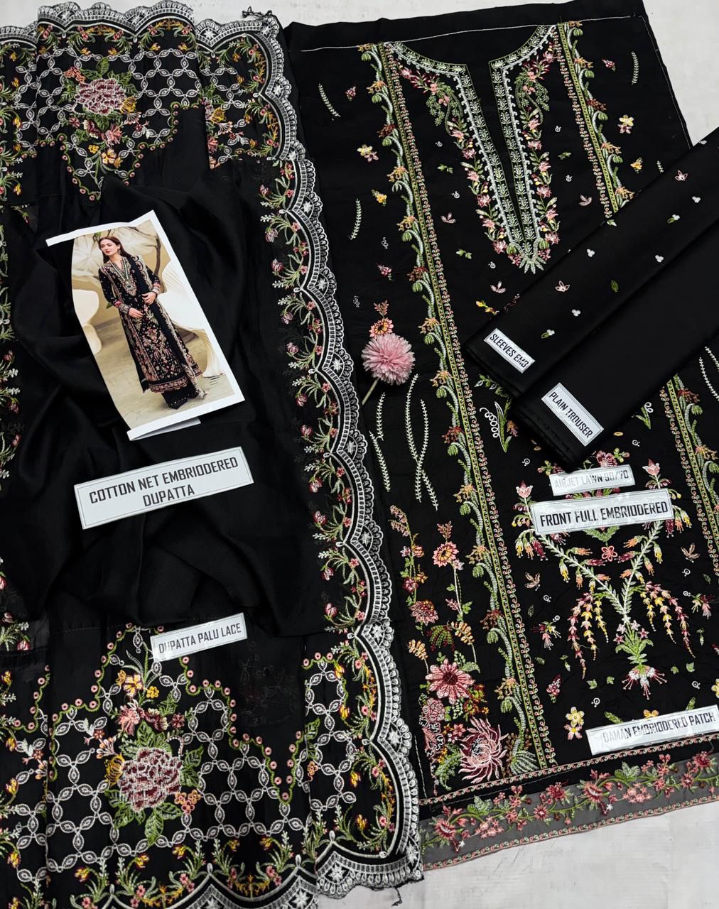 🌸 SUNDAR COLLECTION – SUMMER COLLECTION 2026 🌸  QALAMKAR 2646 – Premium Embroidered Lawn Suit Alhamdulillah Collection ✨