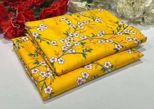 Ladies 2-Piece – Micro Polo Cotton with Floral Print | D-075