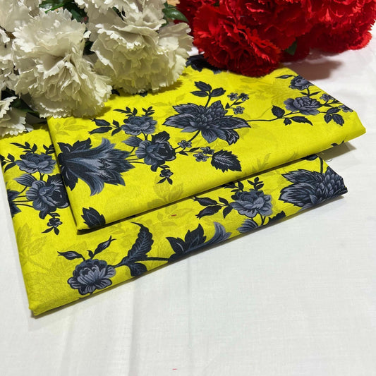 Ladies 2-Piece – Micro Polo Cotton with Floral Print | D-056