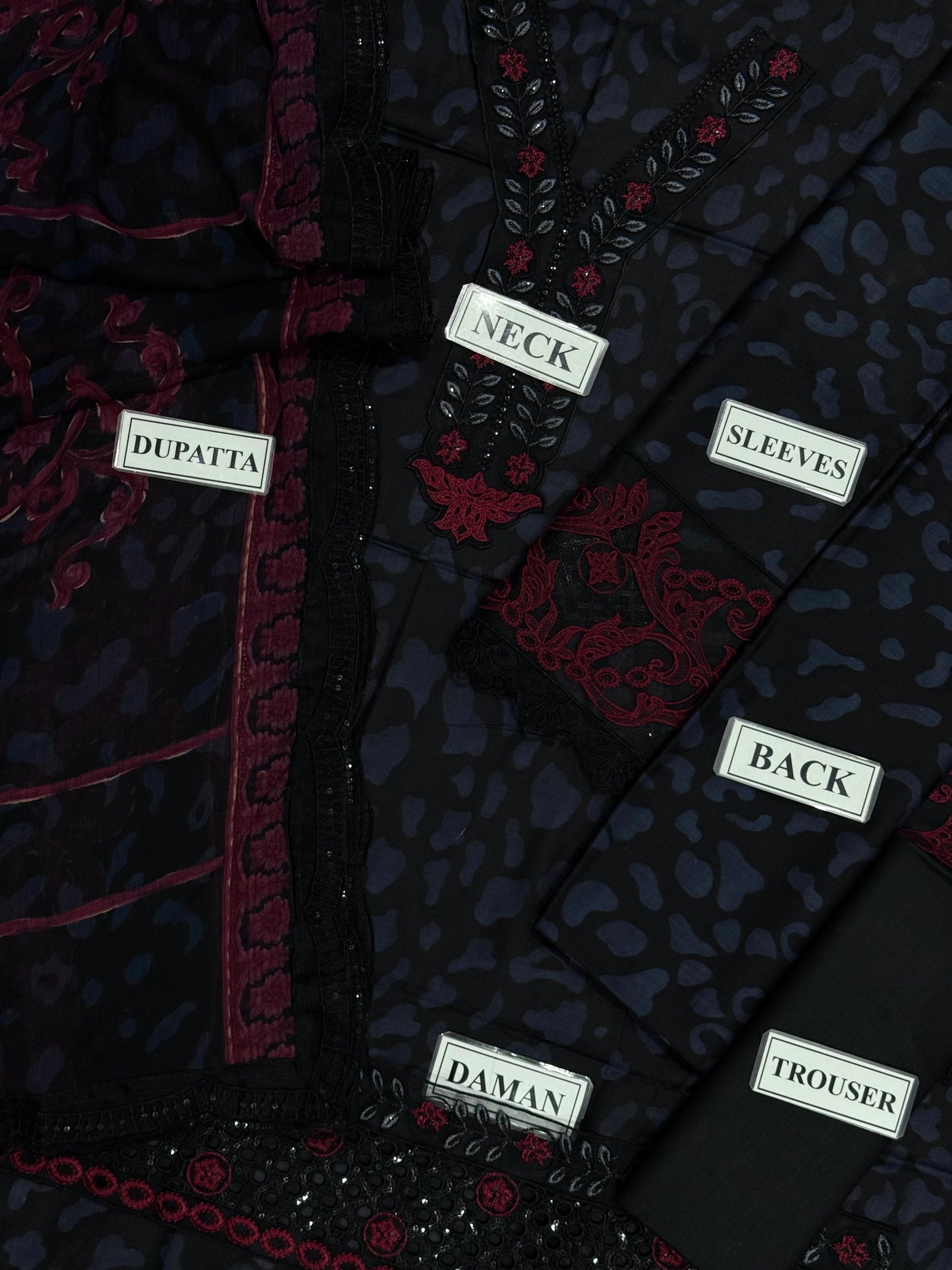 MARIA B – Unstitched Replica (Premium Lawn Embroidered Suit)