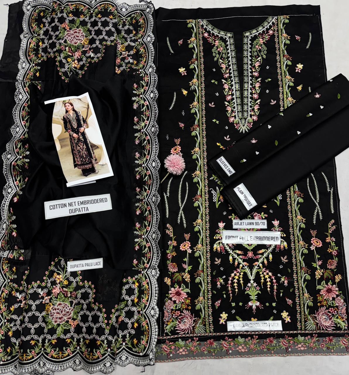 🌸 SUNDAR COLLECTION – SUMMER COLLECTION 2026 🌸  QALAMKAR 2646 – Premium Embroidered Lawn Suit Alhamdulillah Collection ✨