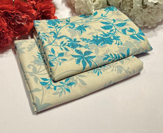 Ladies 2-Piece – Micro Polo Cotton with Floral Print | D-115