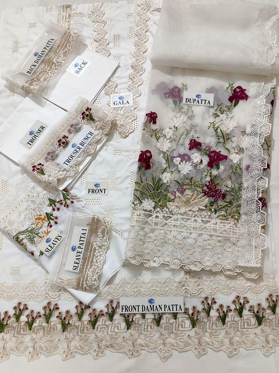 🌸 SUNDAR COLLECTION – LUXURY SUMMER COLLECTION 2026 🌸  ELAF Inspired Premium Embroidered 3PC Suit Article: EL#01 Crystal-22