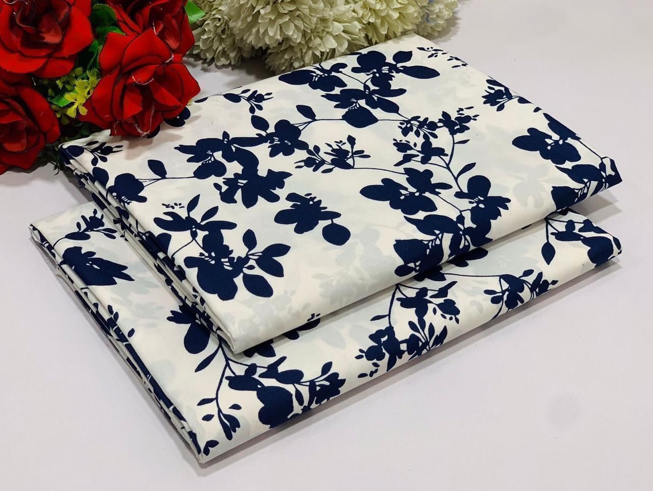 Ladies 2-Piece – Micro Polo Cotton with Floral Print | D-046