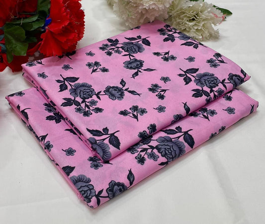 Ladies 2-Piece – Micro Polo Cotton with Floral Print | D-080