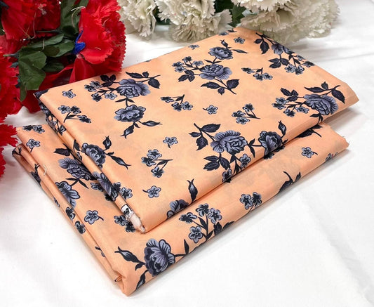 Ladies 2-Piece – Micro Polo Cotton with Floral Print | D-078