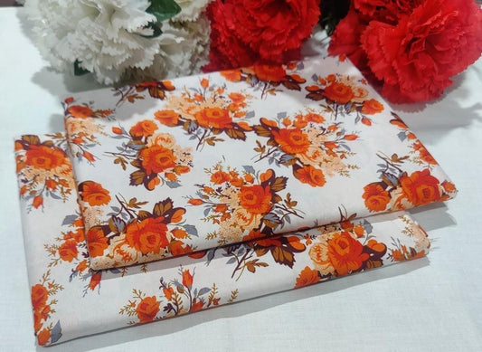 Ladies 2-Piece – Micro Polo Cotton with Floral Print | D-031