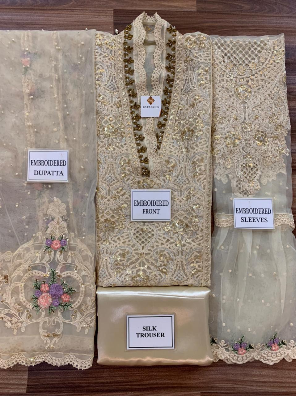 🌸 SUNDAR COLLECTION – PREMIUM FORMAL COLLECTION 2026 🌸  Maria B Inspired – Semi-Stitched Luxury Suit Organza Embroidered Edition ✨