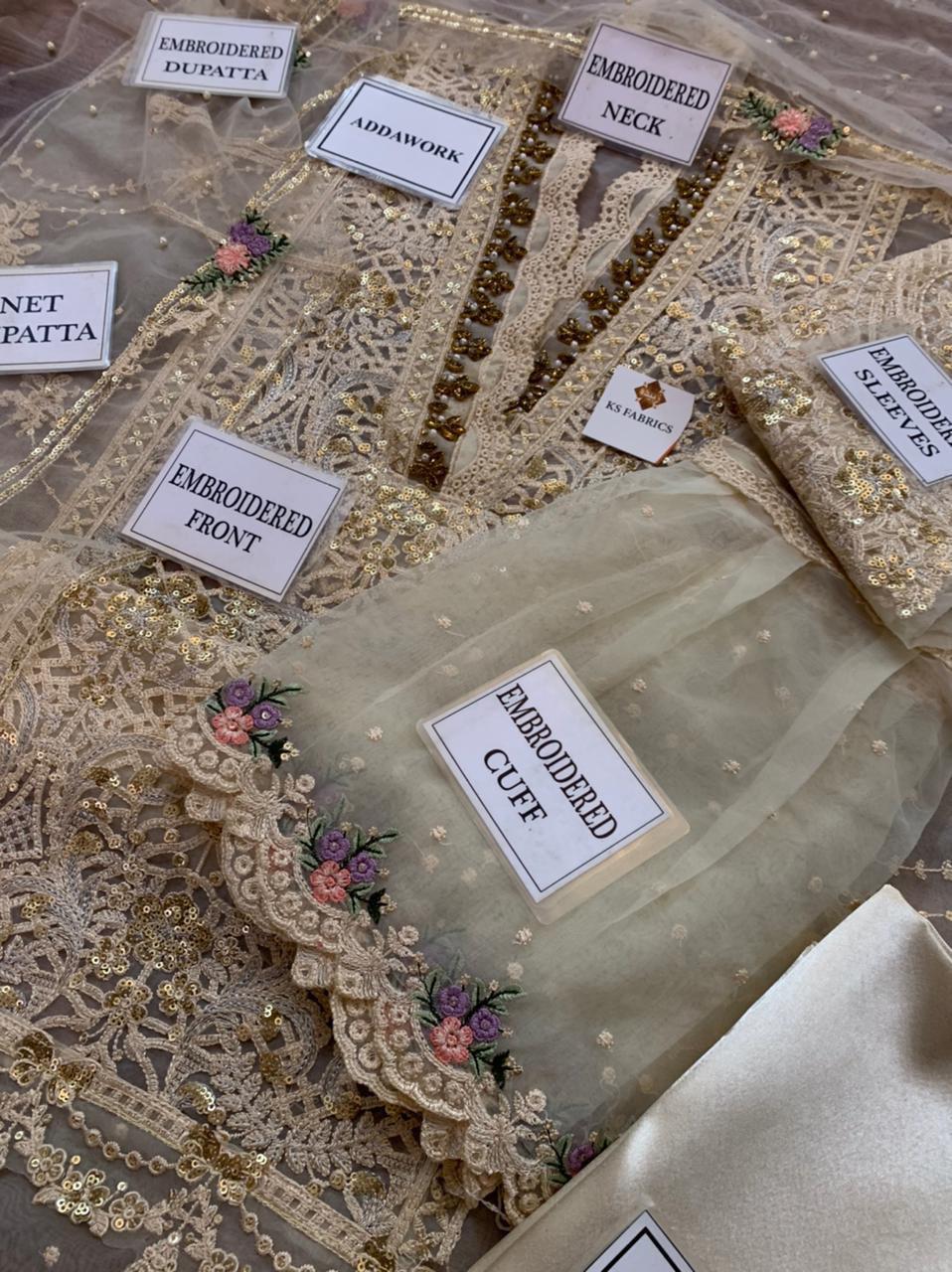 🌸 SUNDAR COLLECTION – PREMIUM FORMAL COLLECTION 2026 🌸  Maria B Inspired – Semi-Stitched Luxury Suit Organza Embroidered Edition ✨