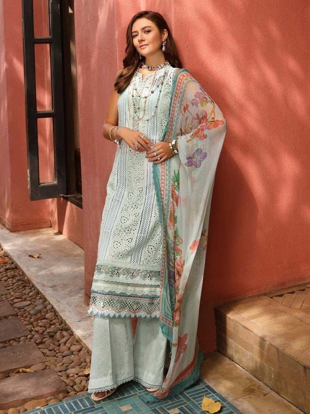 🌸 SUNDAR COLLECTION – PREMIUM SUMMER COLLECTION 2026 🌸  NOOR BY SADIA Inspired – Chikankari Edition Unstitched Replica 3PC Suit