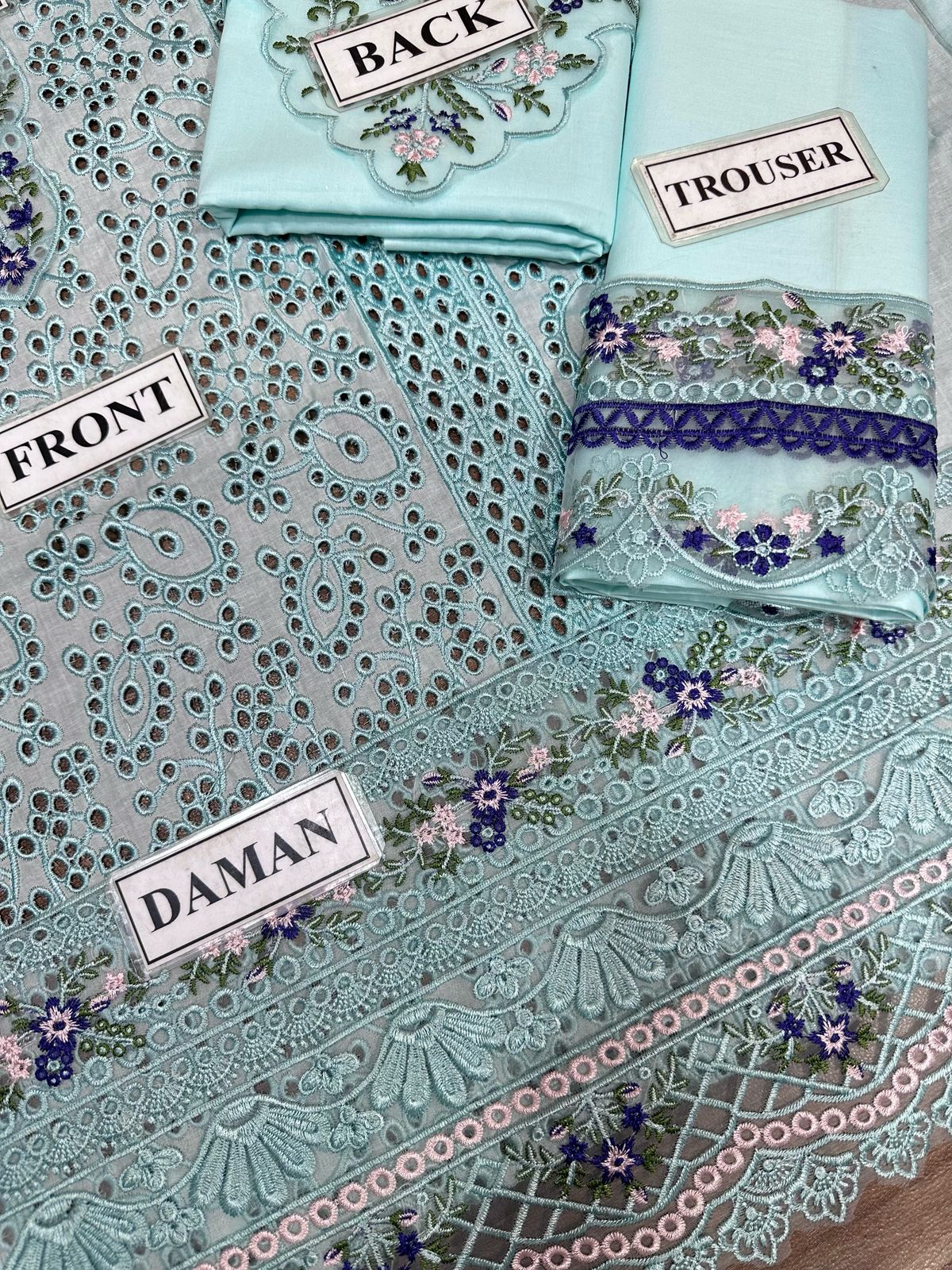 🌸 SUNDAR COLLECTION – PREMIUM SUMMER COLLECTION 2026 🌸  NOOR BY SADIA Inspired – Chikankari Edition Unstitched Replica 3PC Suit