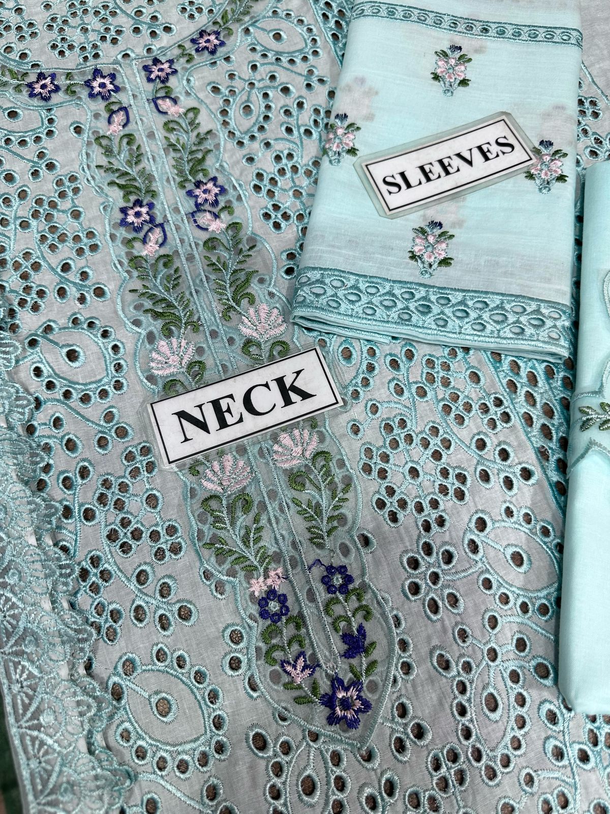🌸 SUNDAR COLLECTION – PREMIUM SUMMER COLLECTION 2026 🌸  NOOR BY SADIA Inspired – Chikankari Edition Unstitched Replica 3PC Suit