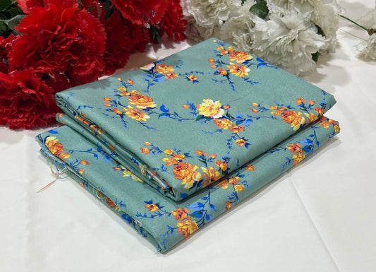 Ladies 2-Piece – Micro Polo Cotton with Floral Print | D-070