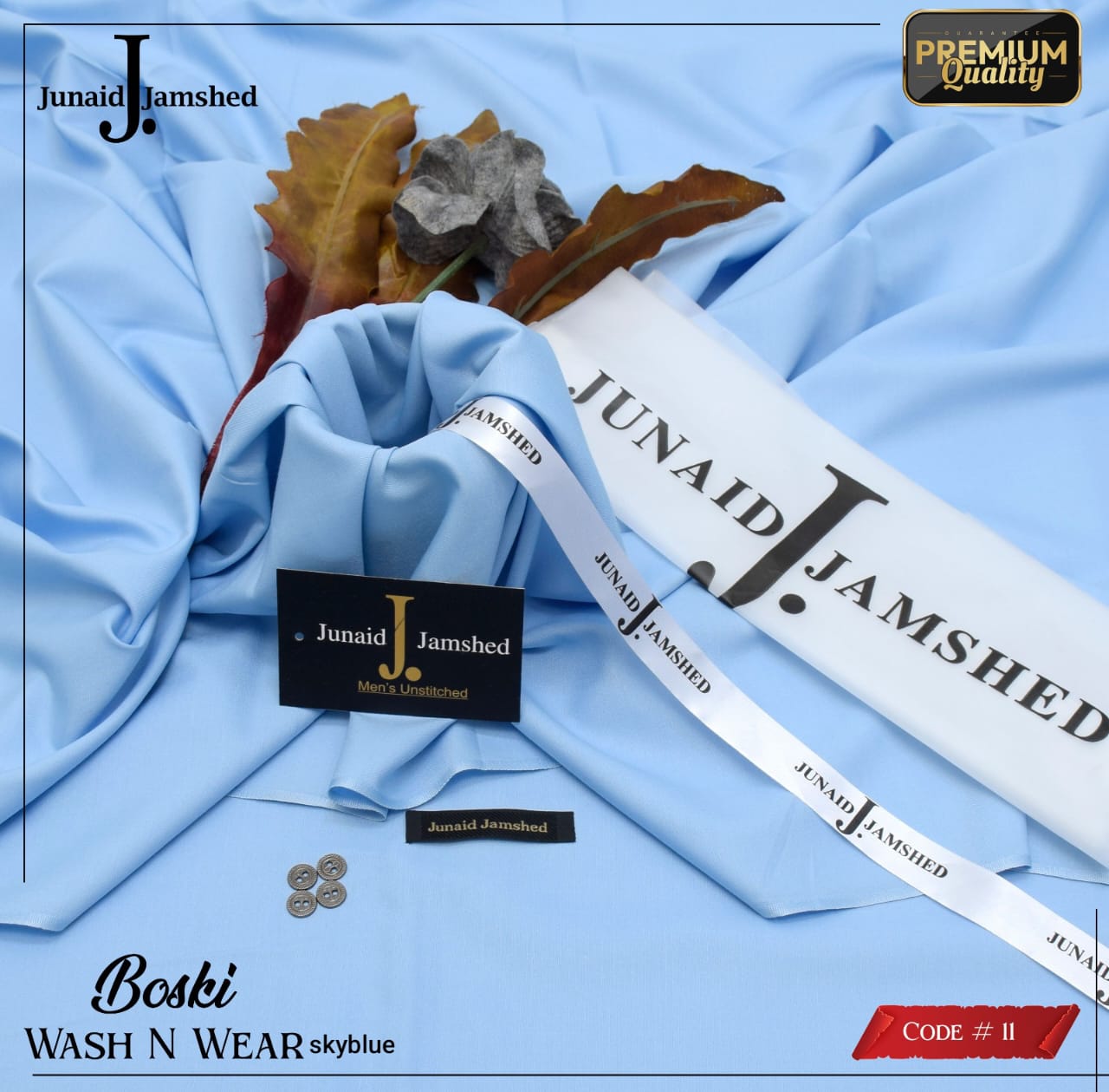J. Junaid Jamshed Sky Blue