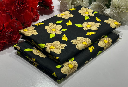 Ladies 2-Piece – Micro Polo Cotton with Floral Print | D-018