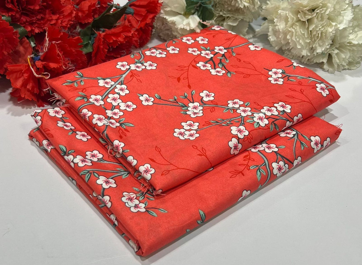 Ladies 2-Piece – Micro Polo Cotton with Floral Print | D-059