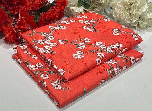 Ladies 2-Piece – Micro Polo Cotton with Floral Print | D-059