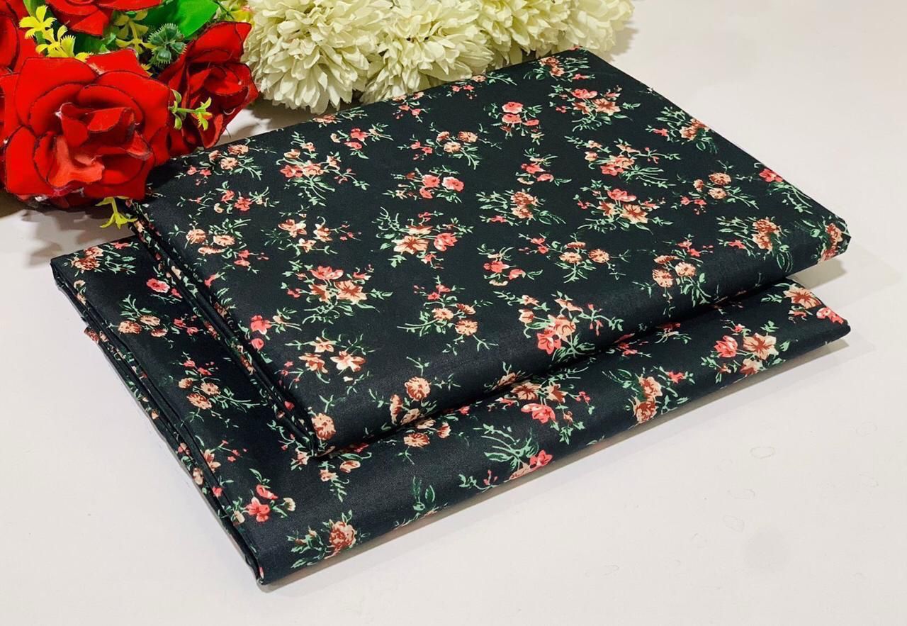 Ladies 2-Piece – Micro Polo Cotton with Floral Print | D-116
