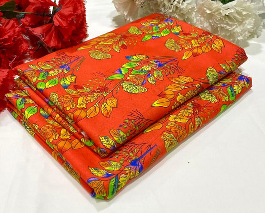 Ladies 2-Piece – Micro Polo Cotton with Floral Print | D-039