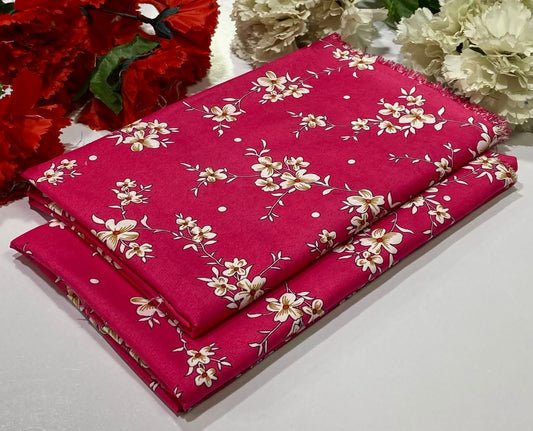 Ladies 2-Piece – Micro Polo Cotton with Floral Print | D-027