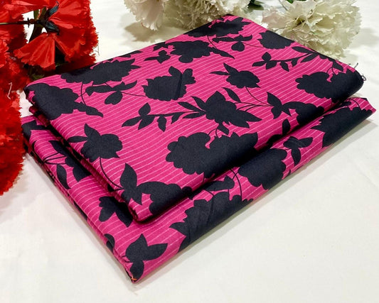 Ladies 2-Piece – Micro Polo Cotton with Floral Print | D-054