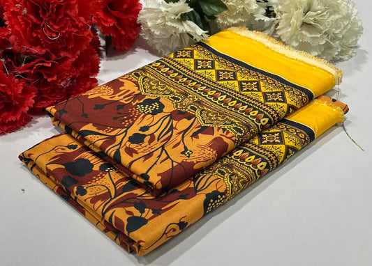 Ladies 2-Piece – Micro Polo Cotton with Floral Print | D-062