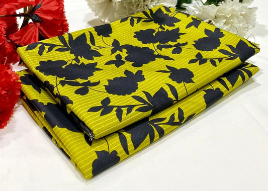 Ladies 2-Piece – Micro Polo Cotton with Floral Print | D-055