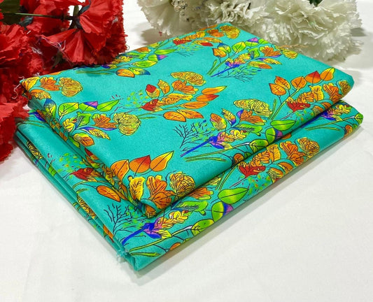Ladies 2-Piece – Micro Polo Cotton with Floral Print | D-022