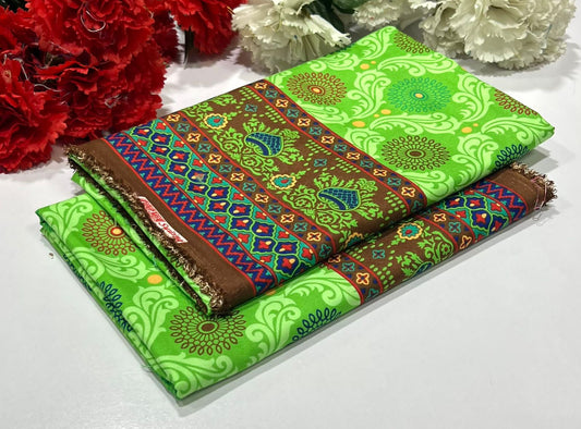 Ladies 2-Piece – Micro Polo Cotton with Floral Print | D-036