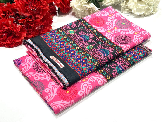 Ladies 2-Piece – Micro Polo Cotton with Floral Print | D-08