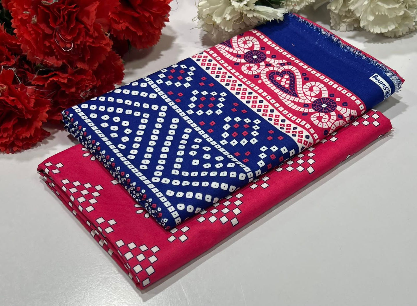 Ladies 2-Piece – Micro Polo Cotton with Floral Print | D-067