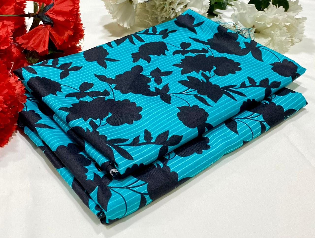 Ladies 2-Piece – Micro Polo Cotton with Floral Print | D-052