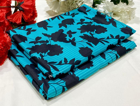 Ladies 2-Piece – Micro Polo Cotton with Floral Print | D-052