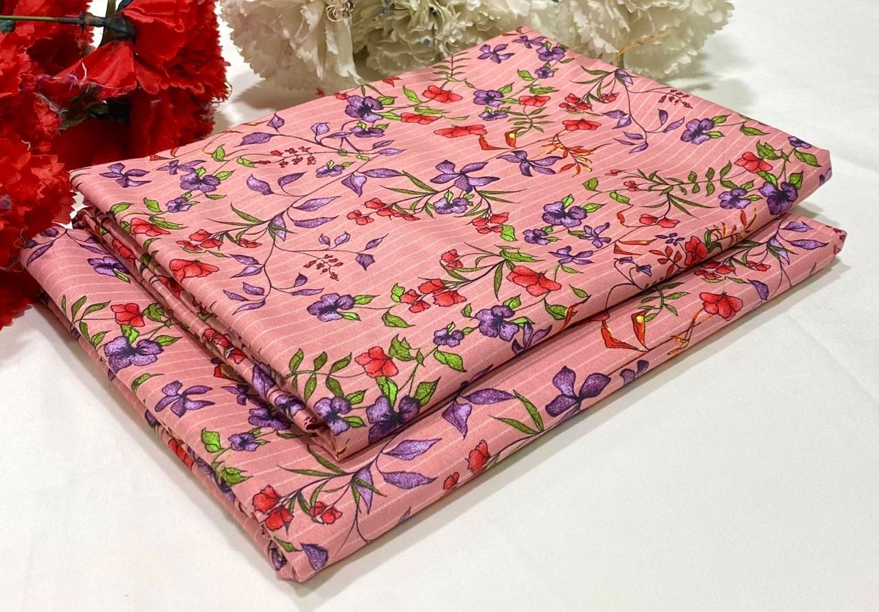 Ladies 2-Piece – Micro Polo Cotton with Floral Print | D-041